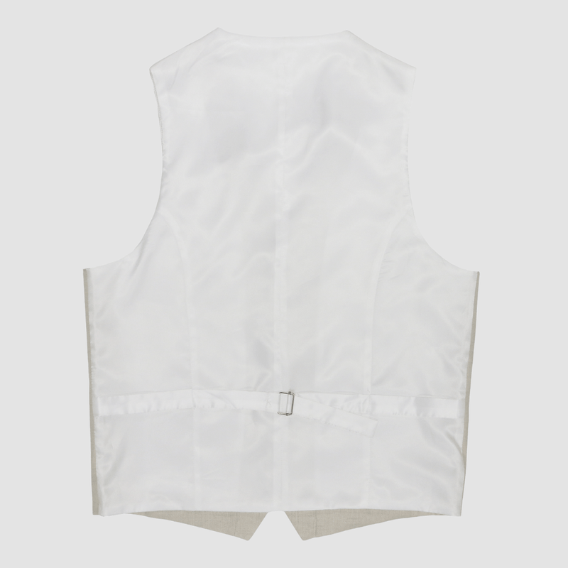daniel hechter regular fit mens linen vest with back adjuster straps