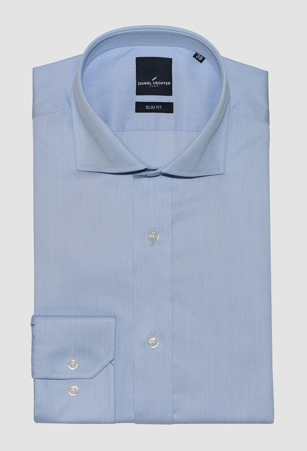 Jacque Business Shirt by Daniel Hechter folded on a grey background