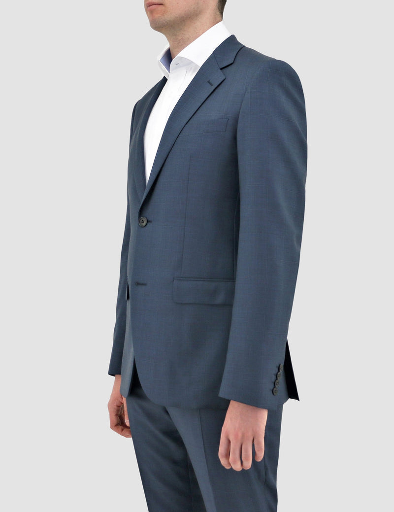 daniel hechter slim fit shape suit in. blue pure wool DH210