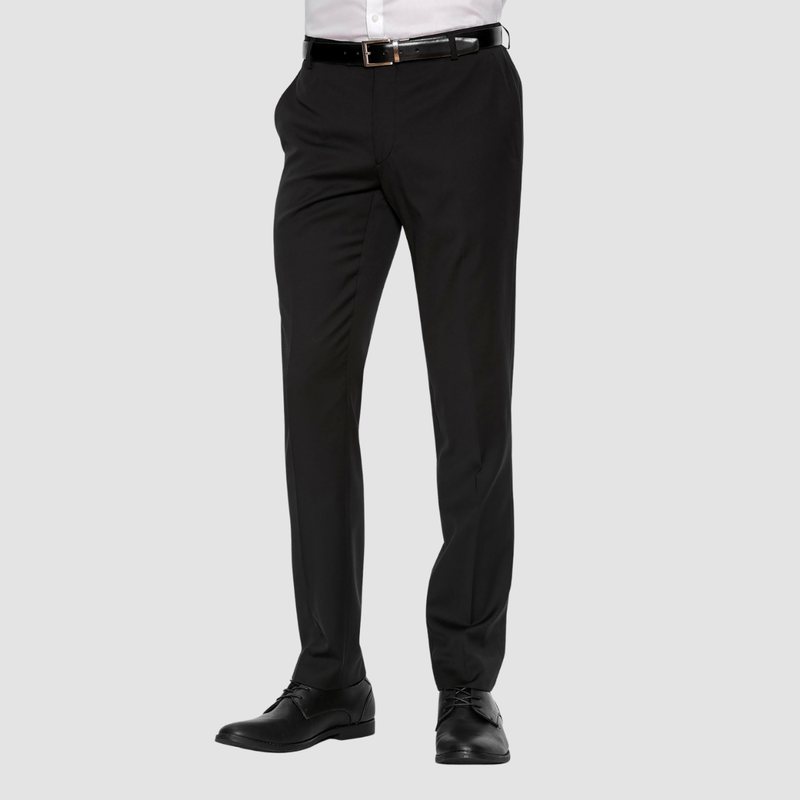 front of the gibson slim fit blast trouser in black