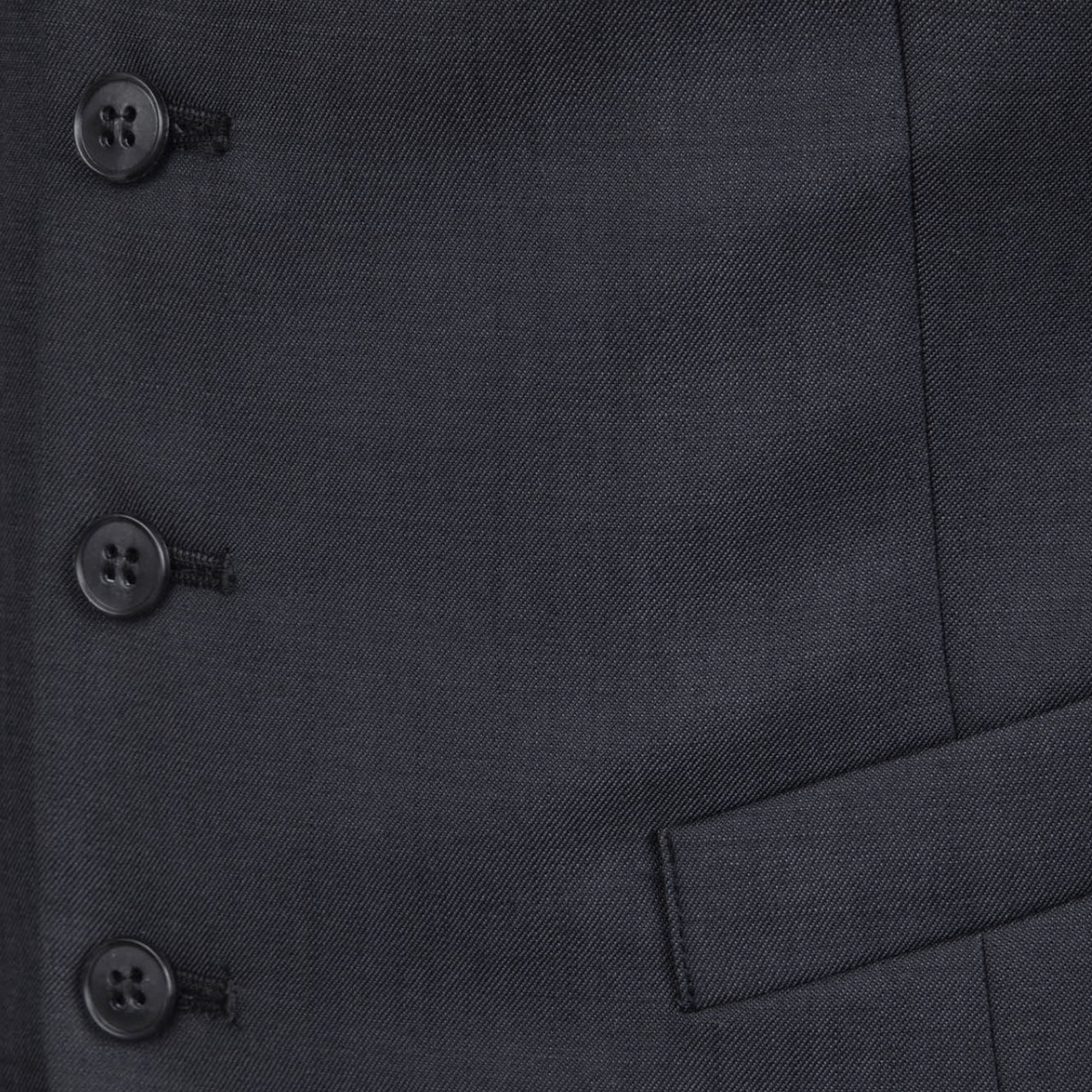 a close up of the FGI614 mens charcoal vest