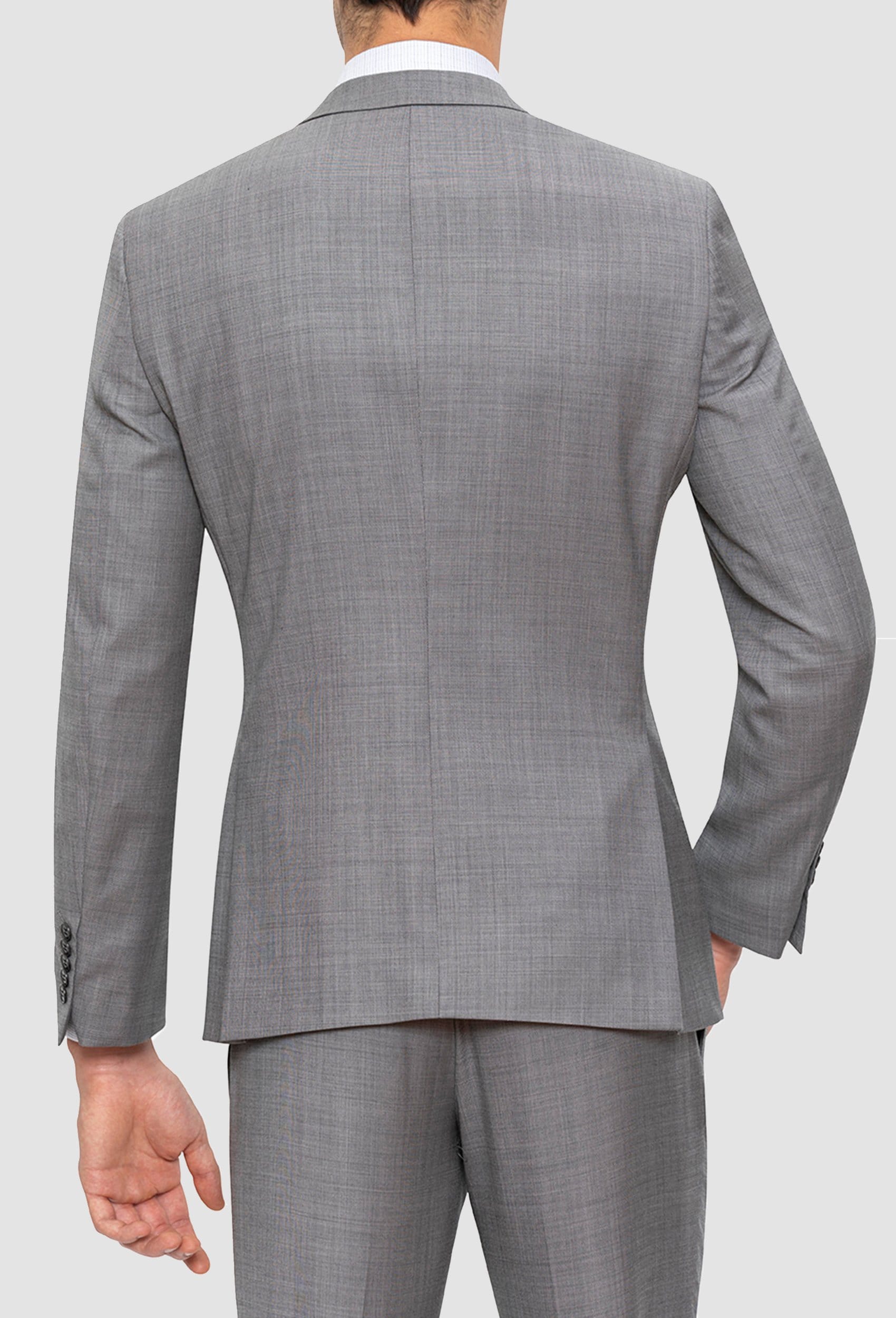 Gibson slim fit lithium suit in grey pure wool – Mens Suit Warehouse ...