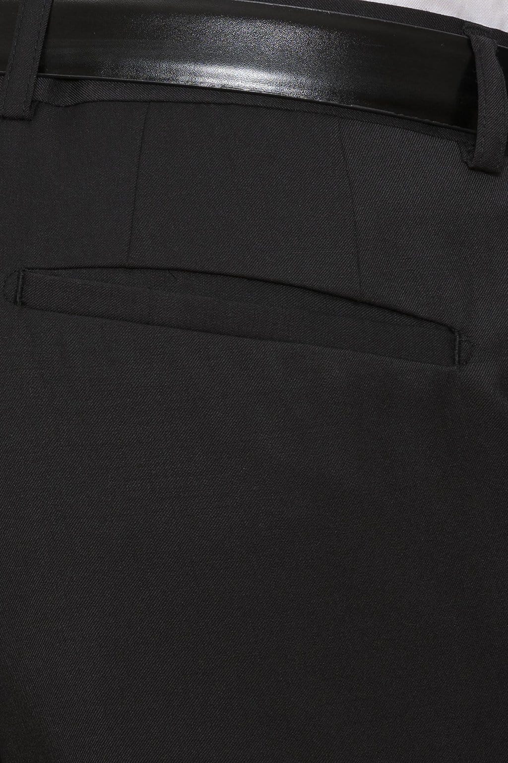 Gibson slim fit rebellion trouser in black pure wool