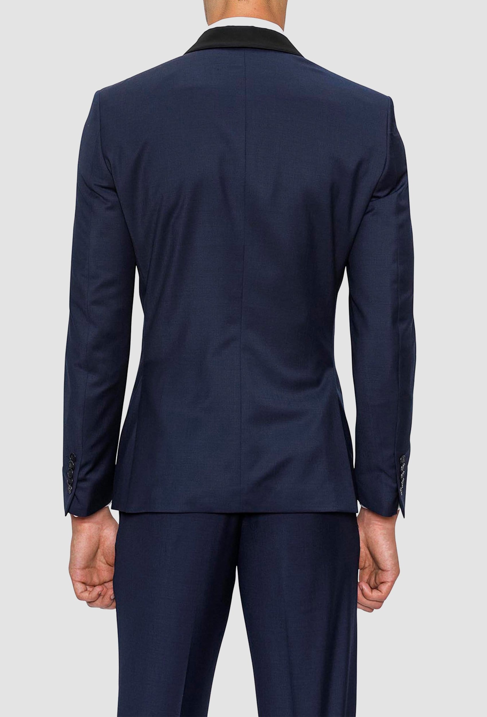 Gibson slim fit Astley evening suit in navy pure wool