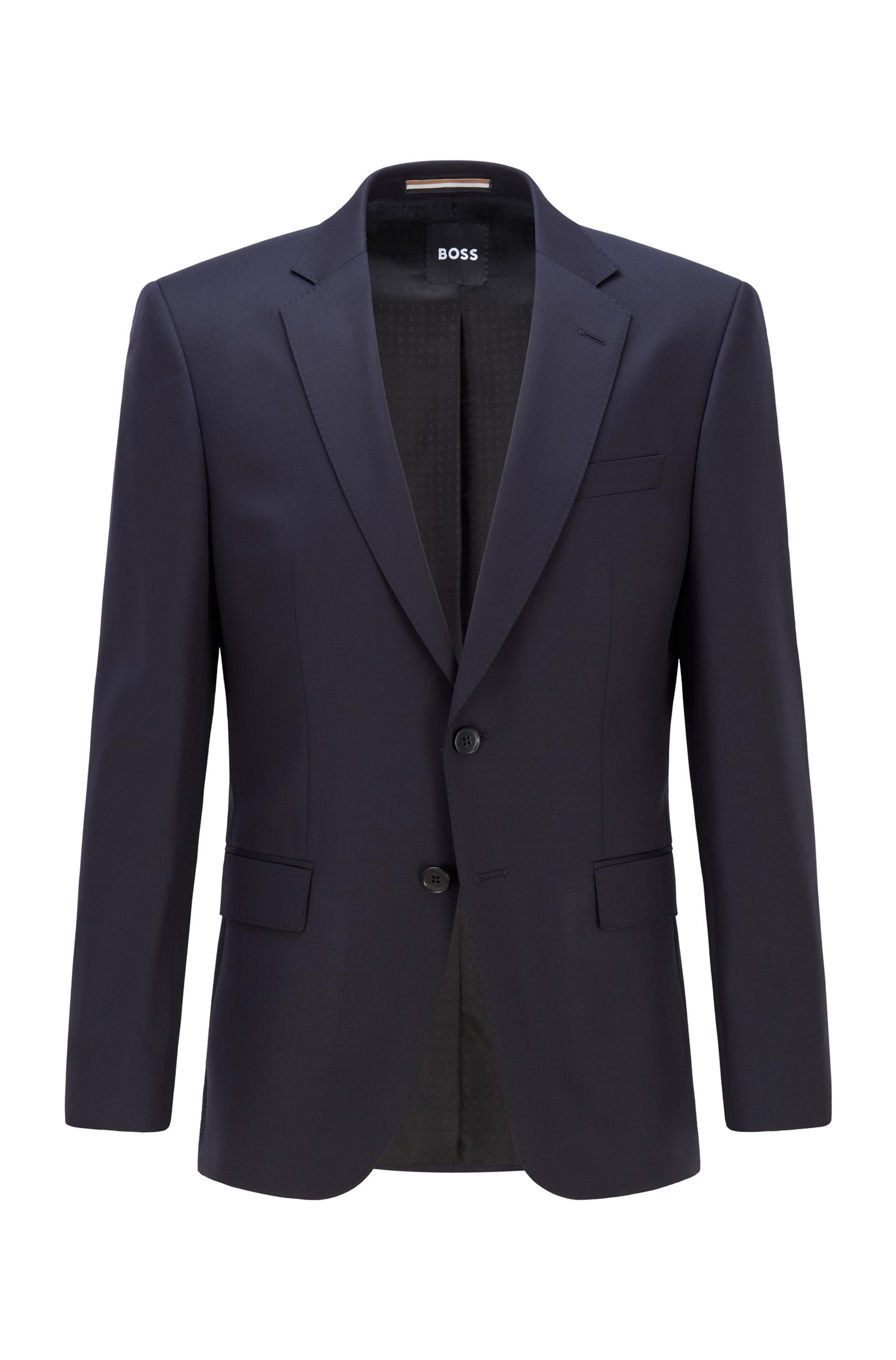 Boss Slim Fit Huge Suit In Dark Blue