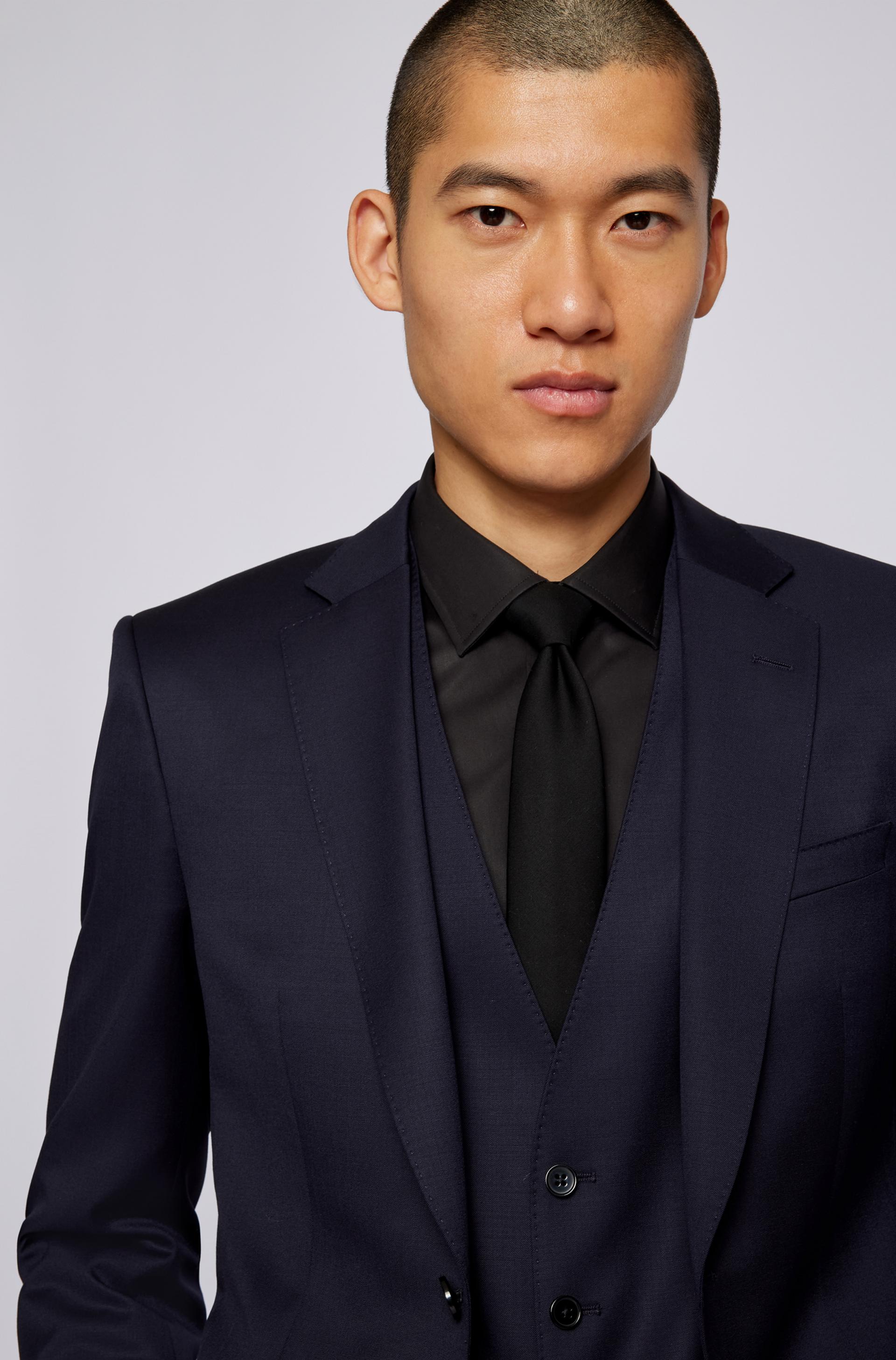 Boss Slim Fit Huge Suit In Dark Blue