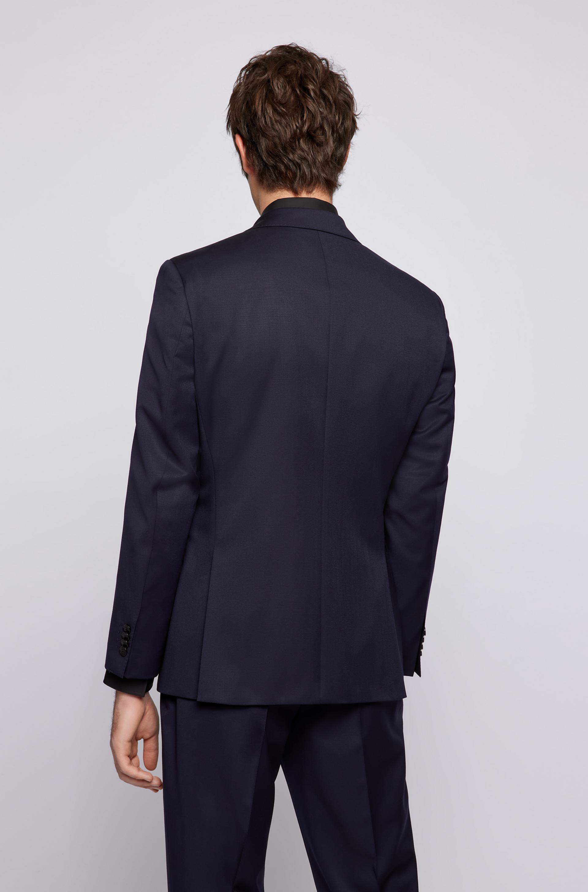 Boss classic fit Jeckson suit in Dark Blue pure virgin wool
