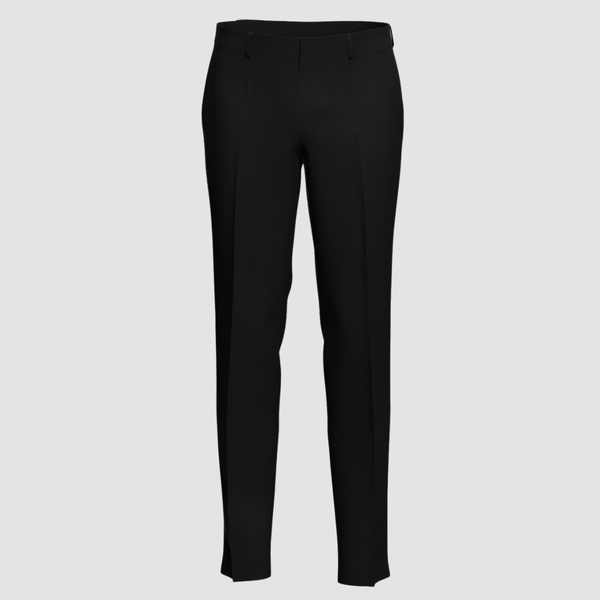 the slim fit getlin suit trouser from hugo boss with below loops and a zip and latch fly