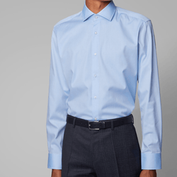 hugo boss gordon mens business shirt with spead collar and single cuff