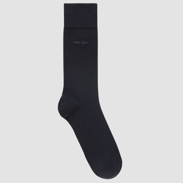 hugo boss cotton socks in dark navy blue