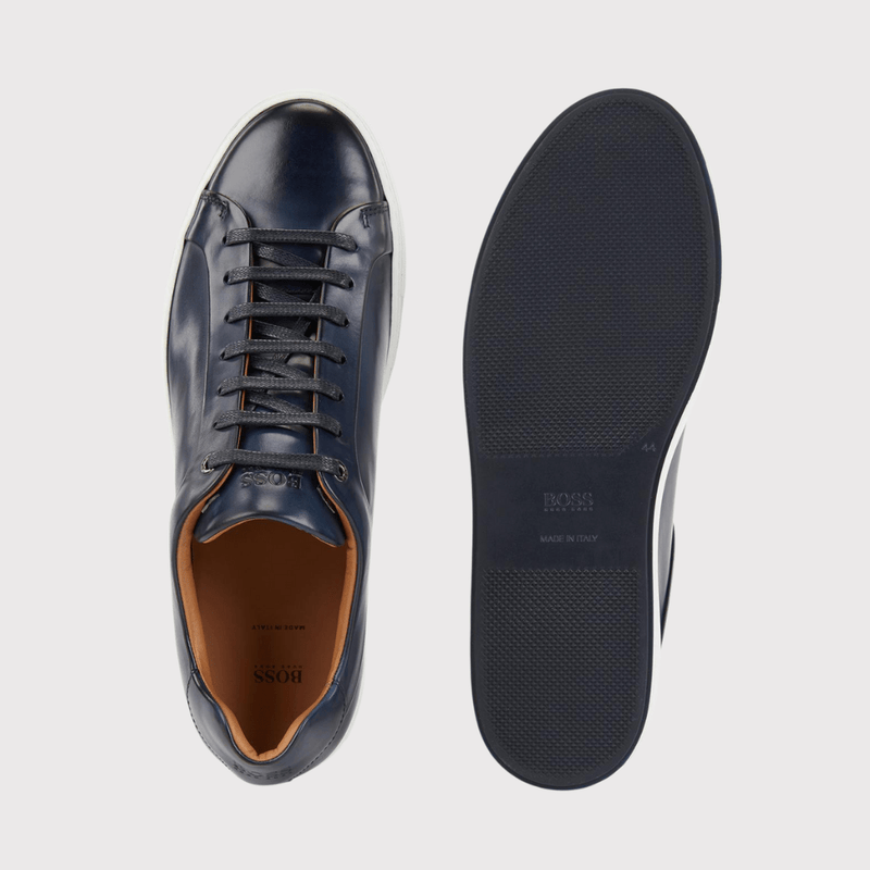 Shop Mens Trainers Online Hugo Boss Mirage Tenn Trainers in Navy