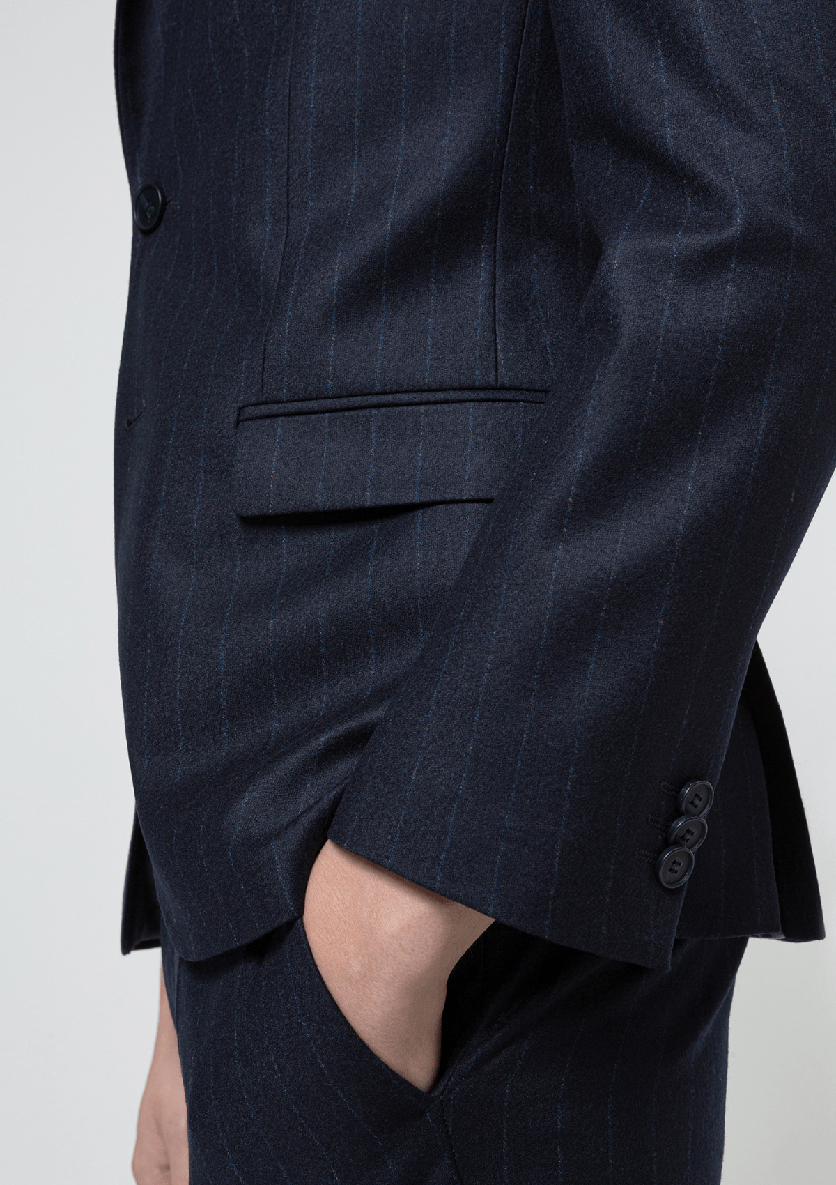 HUGO slim fit arti 204 suit in dark blue pure wool