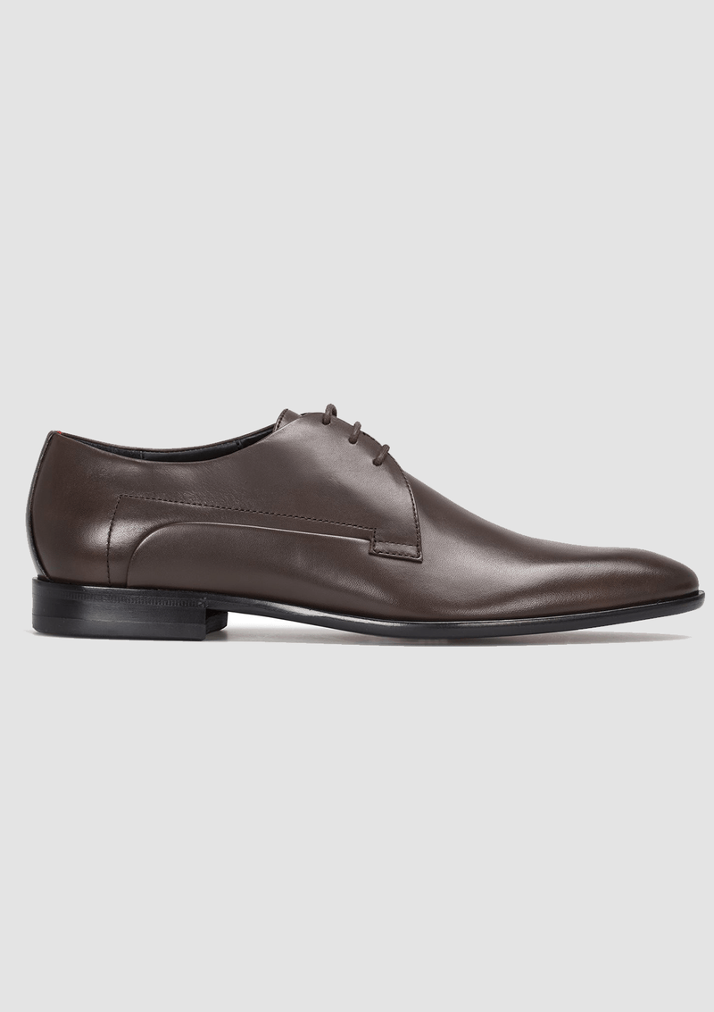 Mens Dress Shoes | Hugo derby mens leather dress shoe brown – Mens Suit Warehouse -
