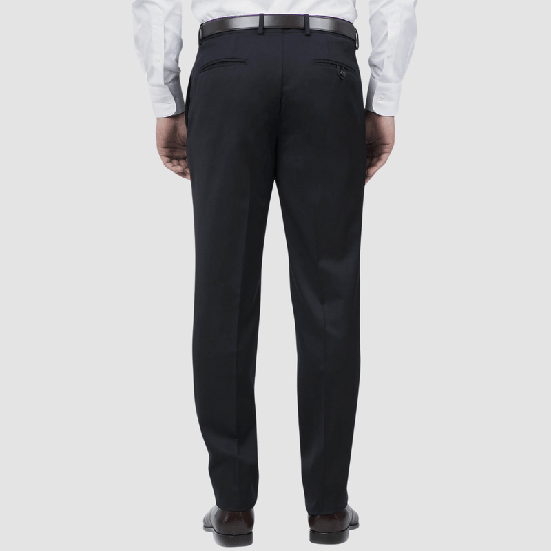 the back of the joe black razor slim fit mens suit trouser 