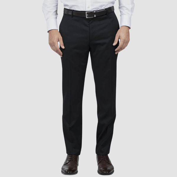 a front view of the razor mens suit trouser with a slim tapered leg