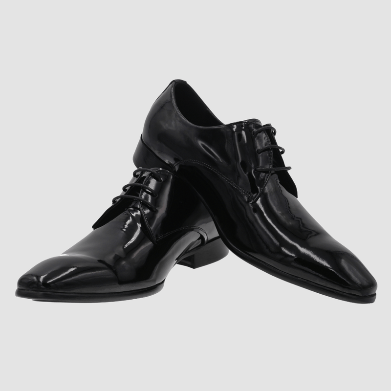 Mens Formal Shoes | Martino Carolus Patent Leather Dress Shoe In Black ...