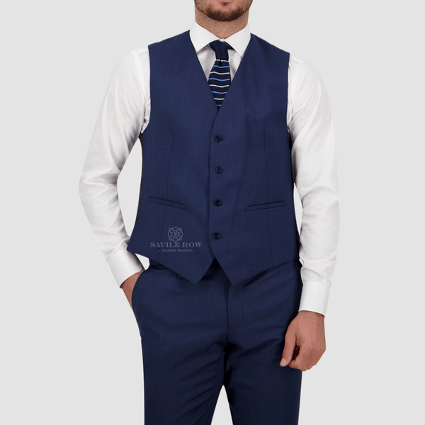 mens classic fit blue isaac suit vest 