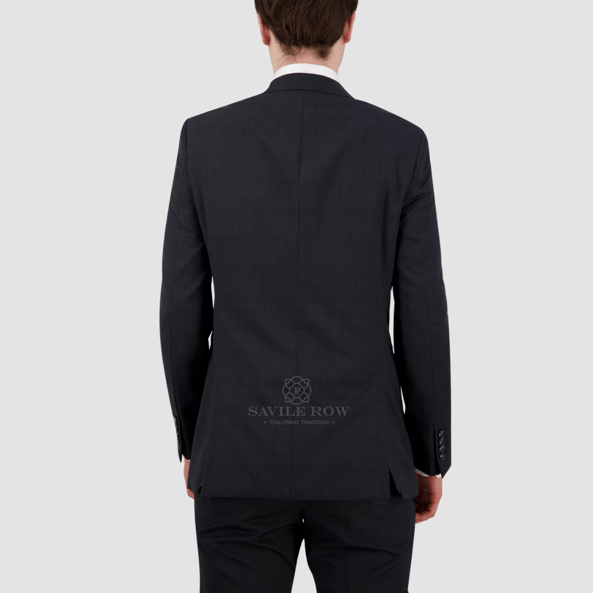 Mens Suits Savile Row Mens Abram Suit in Charcoal Spider B5 Big Man