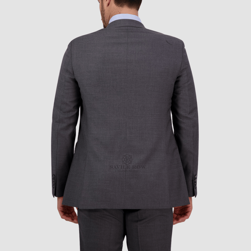 the back of the abram suit jacket in grey D8