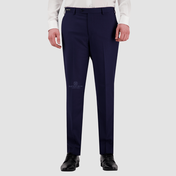 the mens classic fit noah suit trouser in marine d10 blue