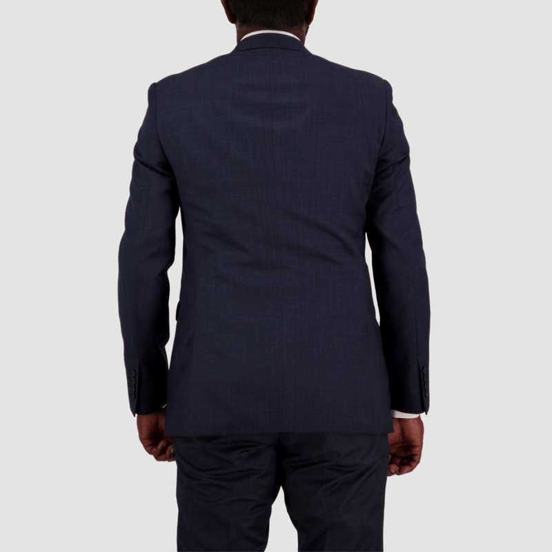 Savile Row Tailored Fit Mens Abram Suit in Navy C2 Pure Wool - Big Man