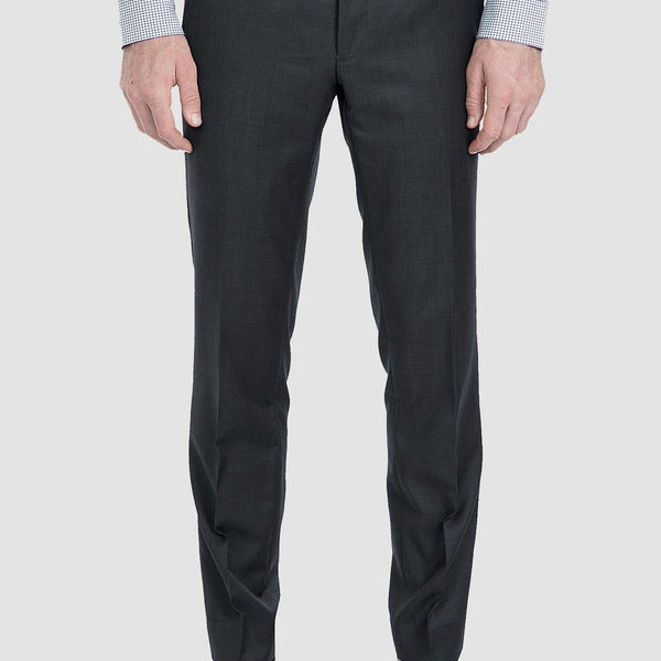 O'Connell's Pleated Front Worsted Wool Trousers - Charcoal Grey (991-55) -  Men's Clothing, Traditional Natural shouldered clothing, preppy apparel
