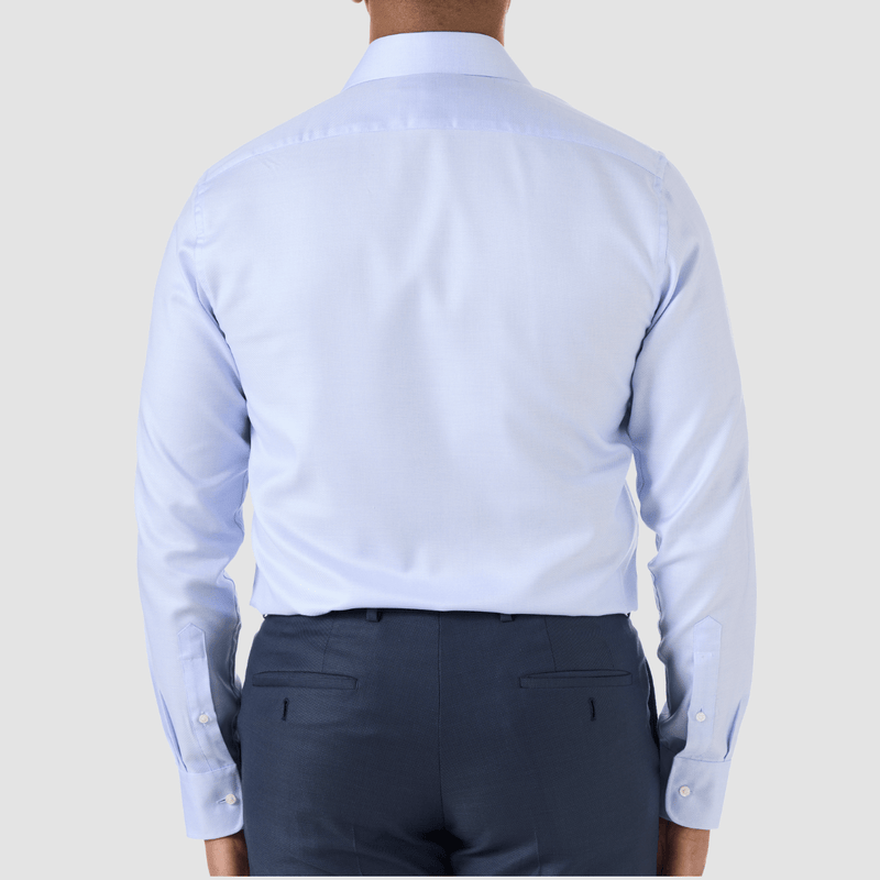 Studio Italia slim fit spencer business shirt in blue