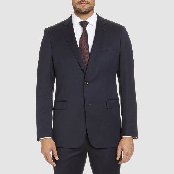 studio italia classic fit icon george suit jacket in navy wool blend ST470-11
