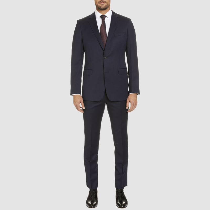 a full length view of the studio italia classic fit icon george suit in navy wool blend  ST-470-11