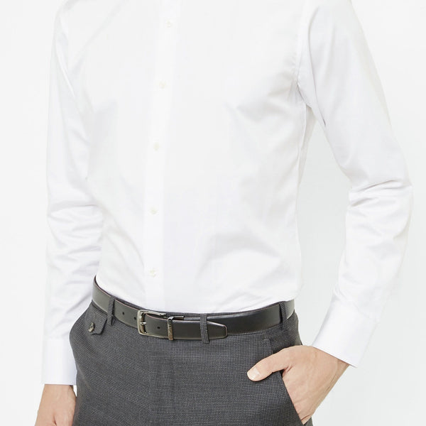 Ted Baker slim fit rosest shirt in white – Mens Suit Warehouse