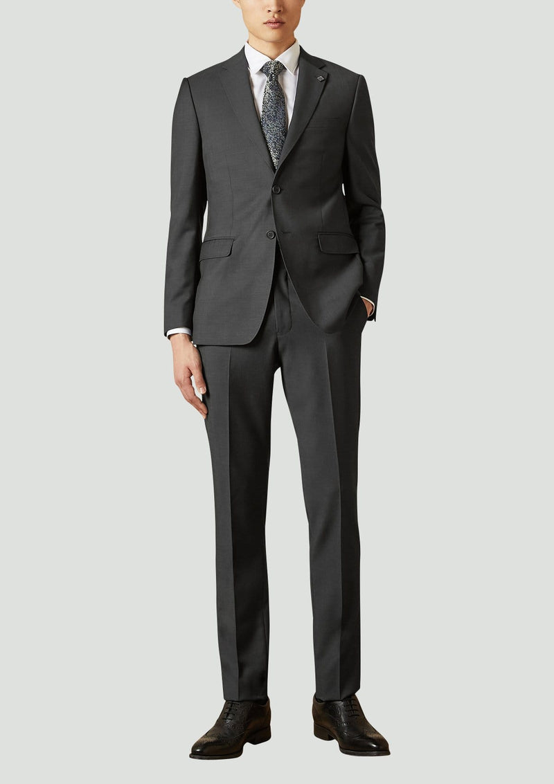 Ted Baker slim fit elegan mens suit in black pure wool – Mens Suit ...