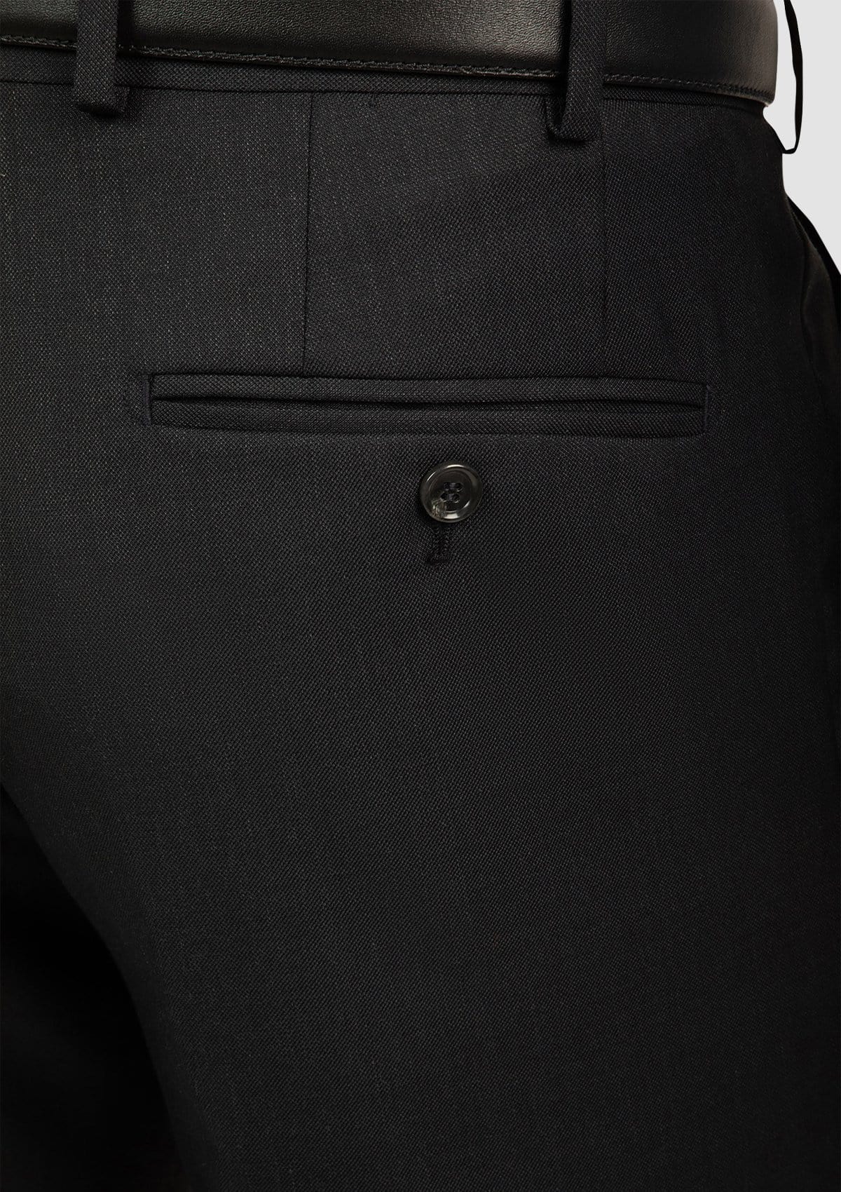 Cambridge classic fit interceptor trouser in charcoal pure wool FCI417