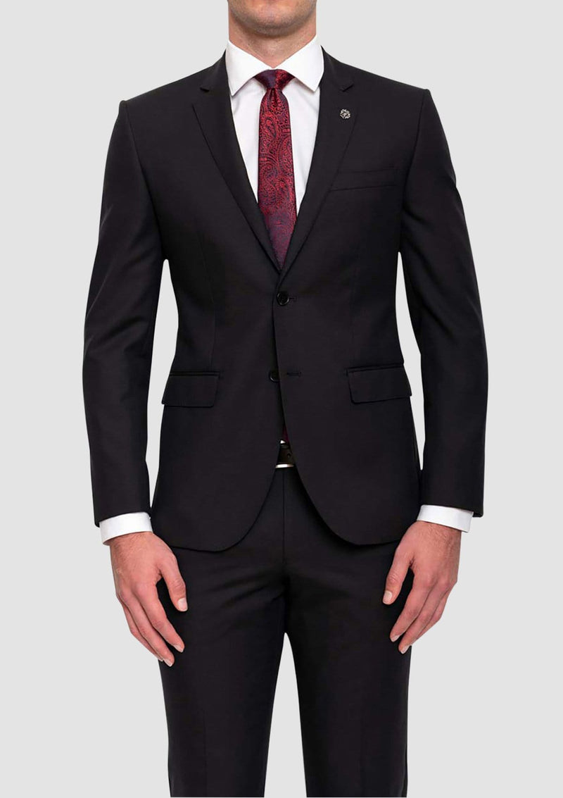 the cambridge classic fit morse suit jacket in black FMG100