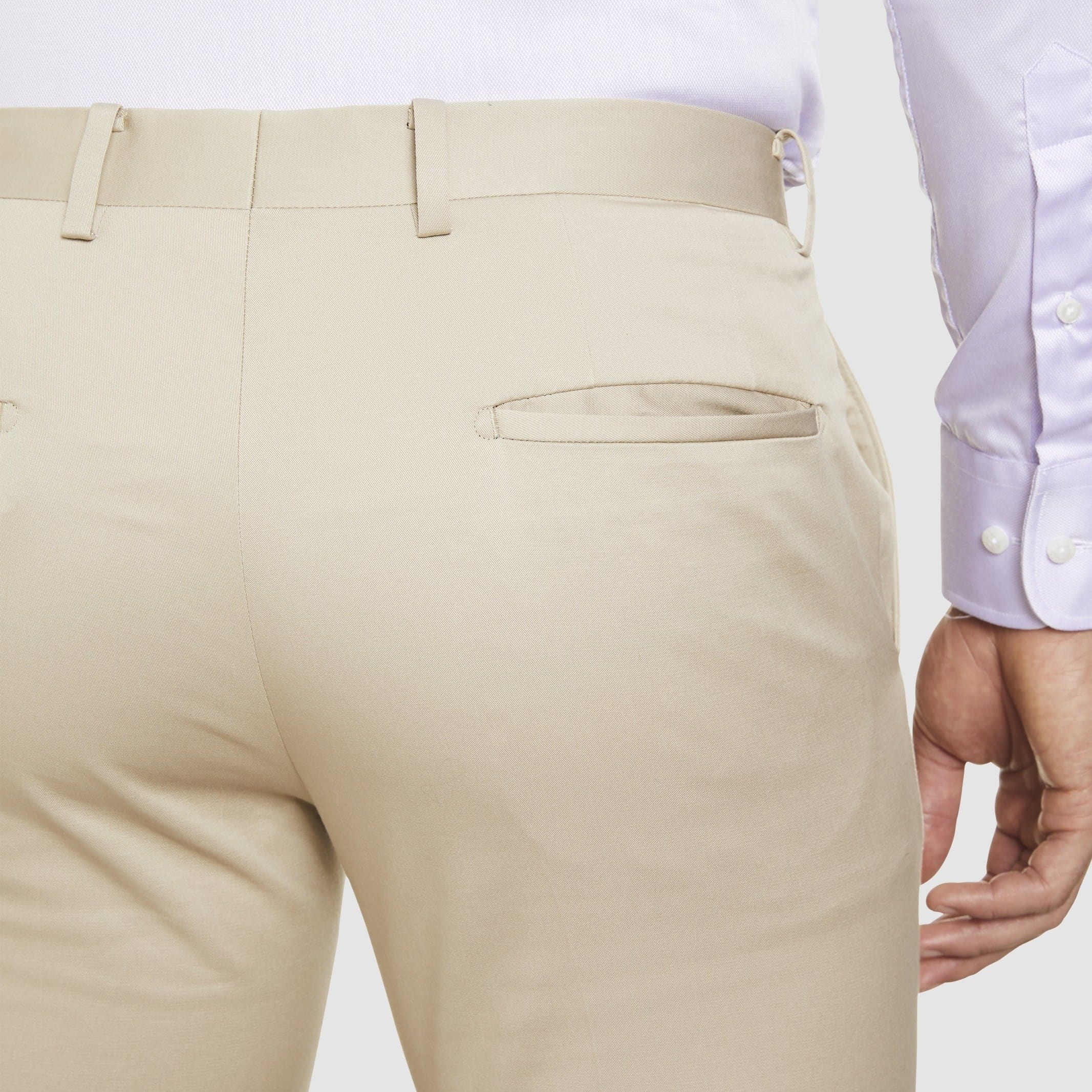 the Studio Italia slim fit chino in beige stone  cotton stretch  ST-376-81