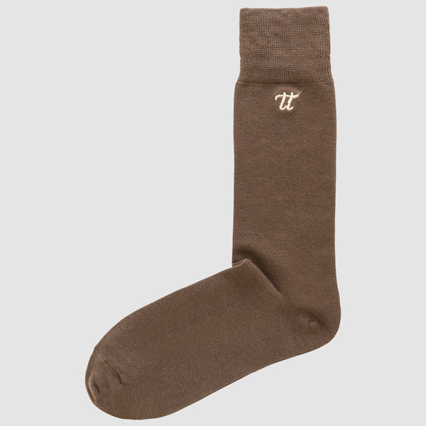 the Chusette Men's Warm Cotton Socks in Brown 4-WC-M-1