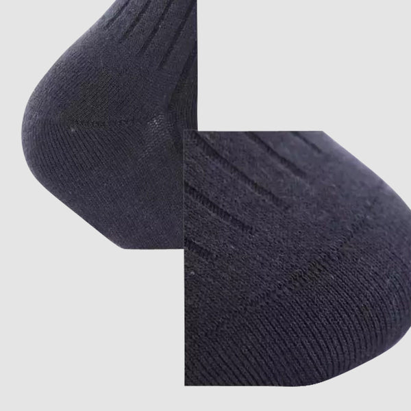 the chusette pure cotton sock in black details M-PC-M-1-2