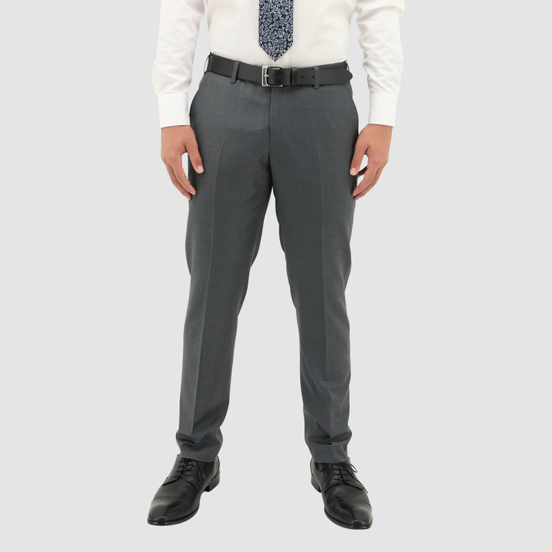 daniel hechter slim fit shape suit trouser  in grey pure wool DH106