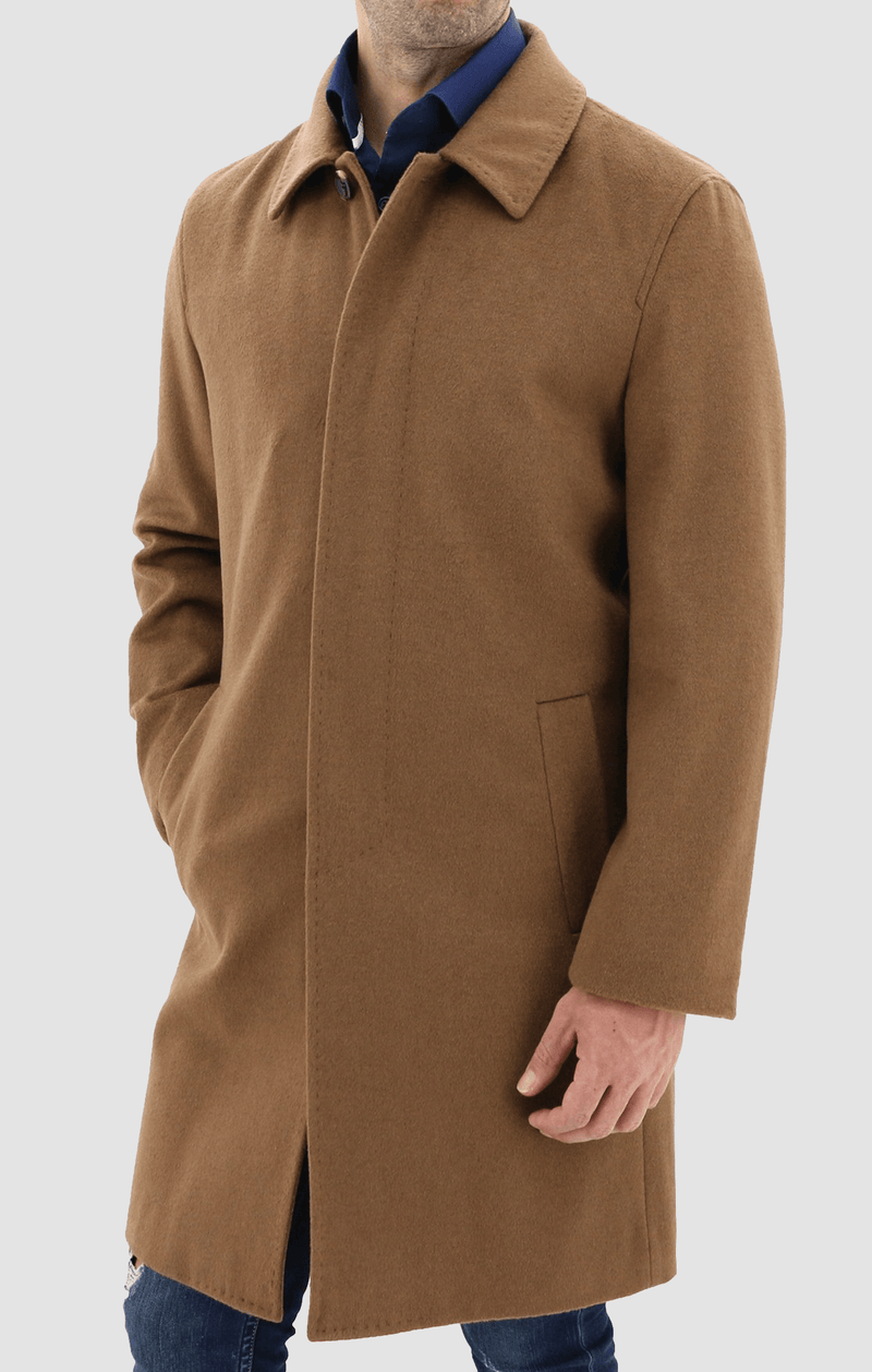 Long tan 2025 mens coat