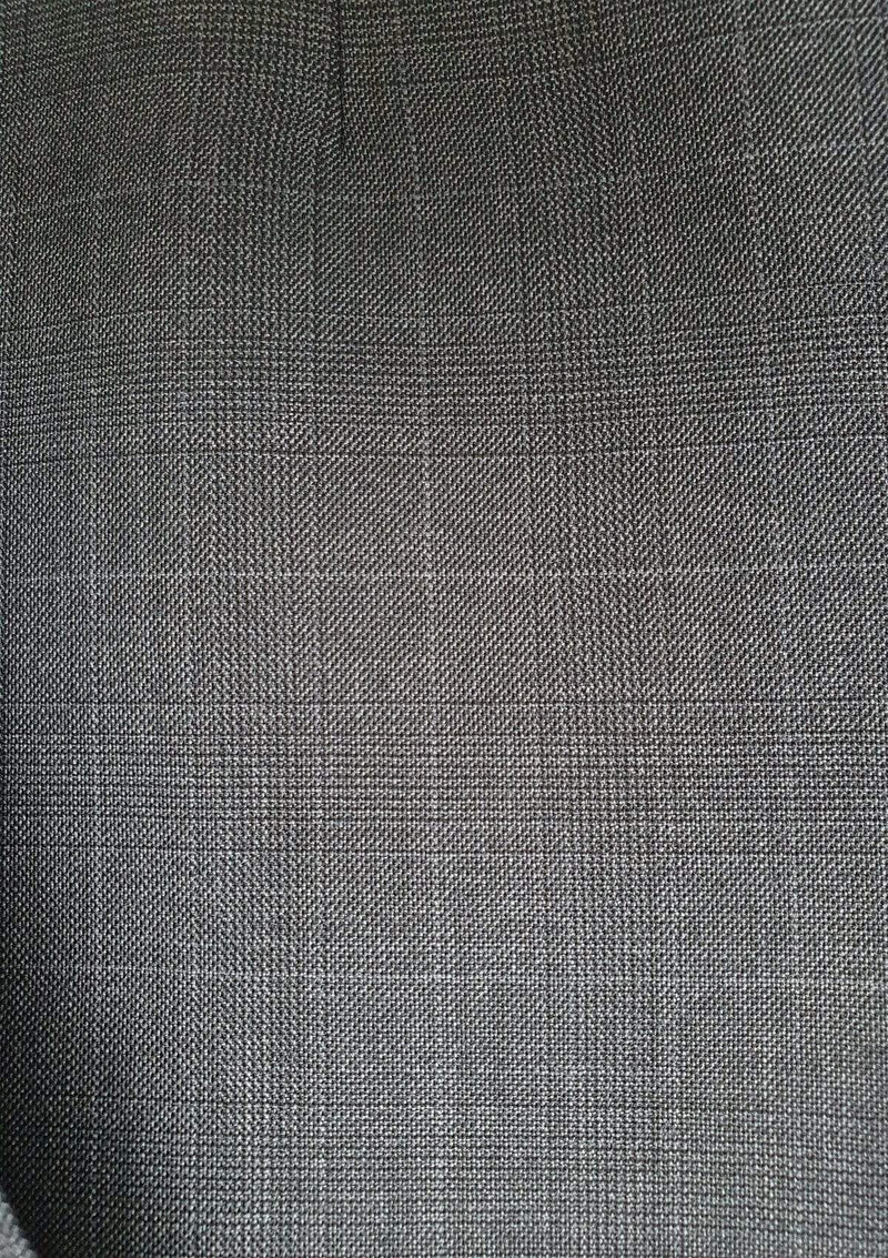 a close up of the elegan ted baker charcoal check pure wool fabric 1RL2004