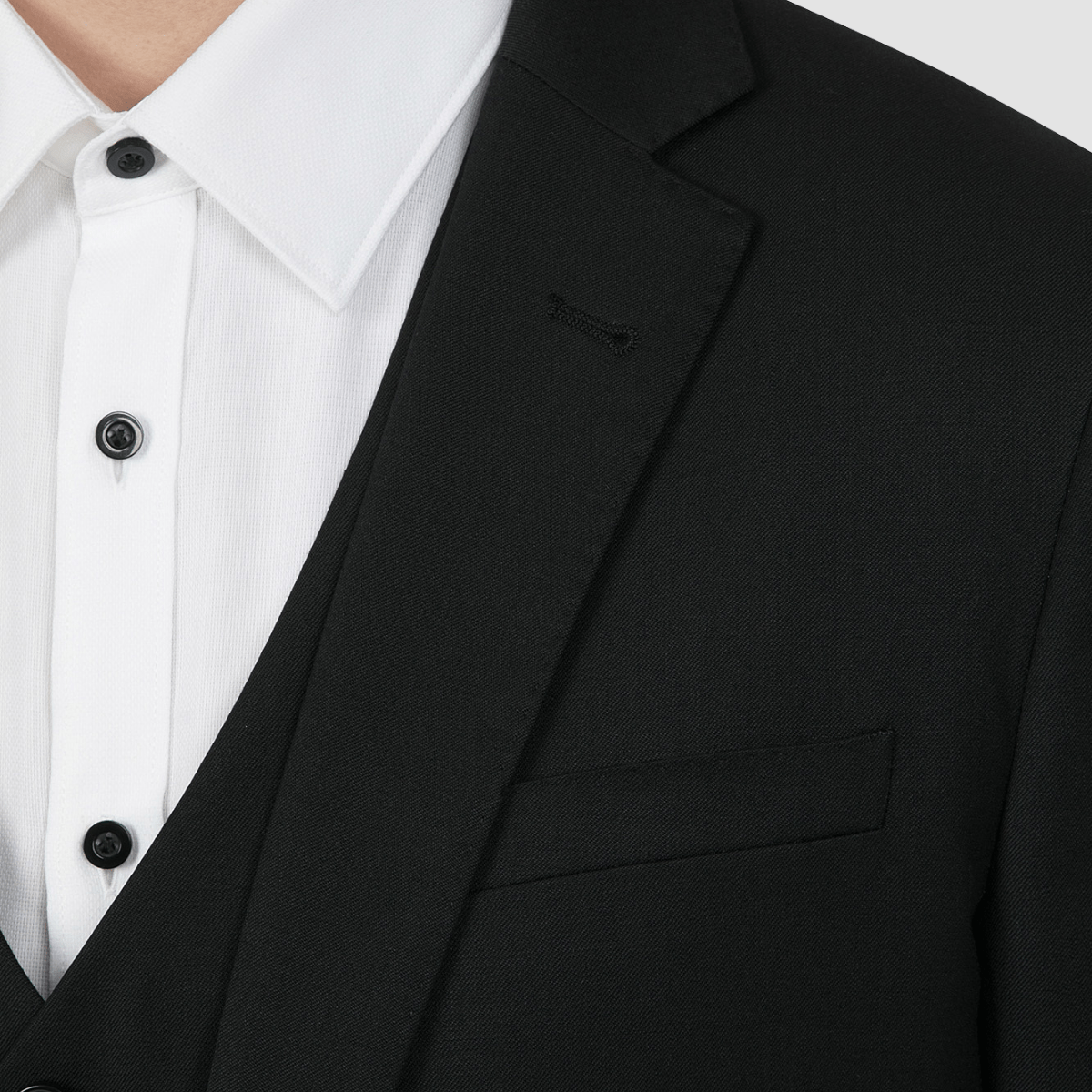 uber stone jack mens suit in black menswear for business, wedding and social occasions