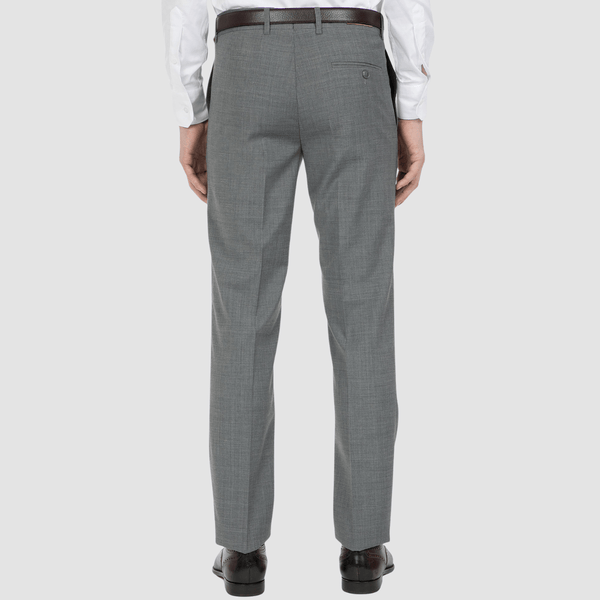 uberstone jack mens suit trouser in silver grey for business meetings and weddings