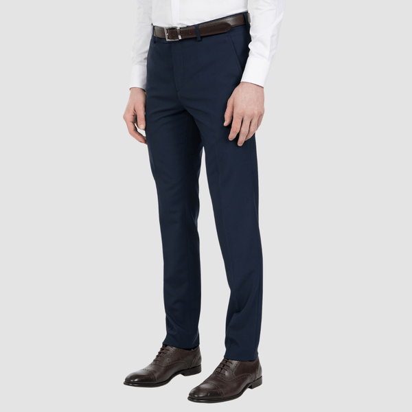 uber stone jack mens suit trouser in admiral navy for business wedding and social events