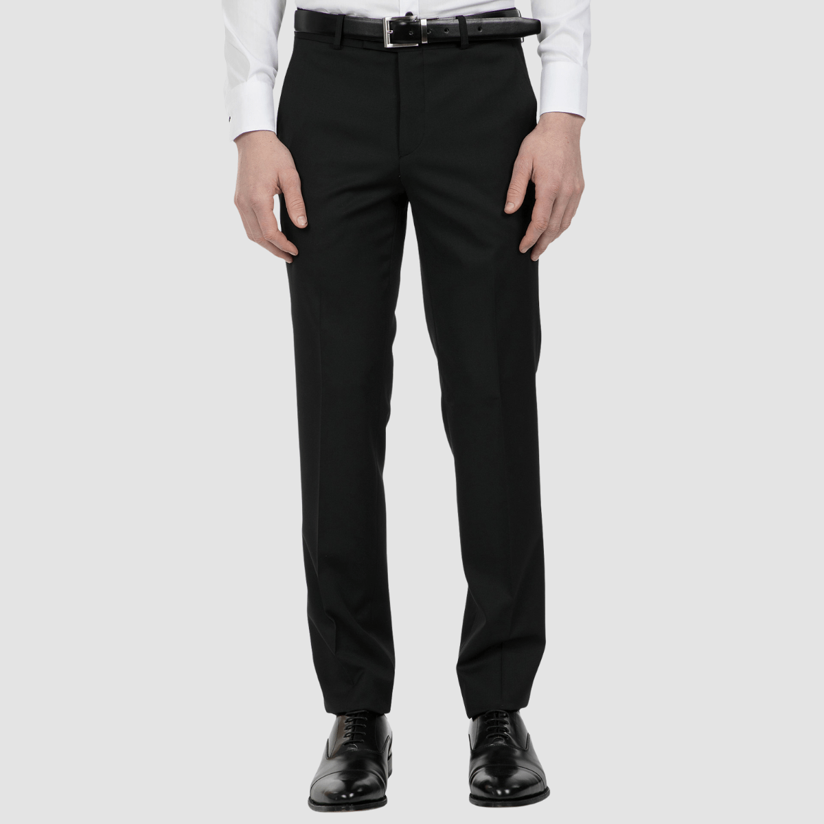 uber stone slim fit black jack mens trouser for business weddings and social events