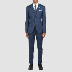 Uberstone slim fit Troy suit in Navy Blue